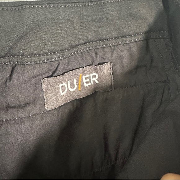 DUER Performance Slim Pants Repreve Modal Stretch Black Techwear 32x28 Gorpcore - Picture 13 of 16